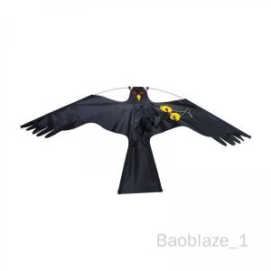 CERF-VOLANT 2xLifelike Grand Flying Cerf-volant Pigeon Leurre Noir Baoblaze