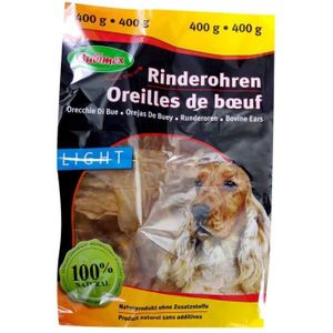 FRIANDISE Friandises pour chiens Bubimex : Friandise Chien Oreilles De Boeuf : 400 G 67233