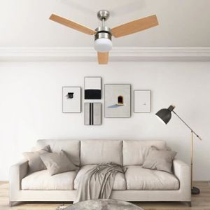 VENTILATEUR DE PLAFOND FDIT Ventilateur de plafond lampe et télécommande 