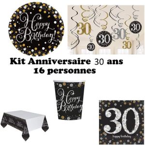 Fete Danniversaire Fete 30 Ans I 1 Partie Decoration De Table En Forme De Cascade Dore Noir Argente Centres De Table Jeux Et Jouets Mkyra Org