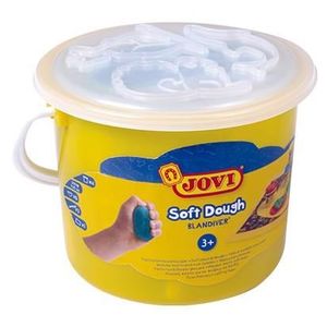 JEU DE PÂTE À MODELER Lot de 4 pots de pâte à modeler Soft Dough - JOVI - Jouet créatif - Mixte - A partir de 3 ans