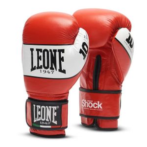 GANTS DE BOXE Gants de boxe Leone Shock - Rouge - 12 oz - Adulte