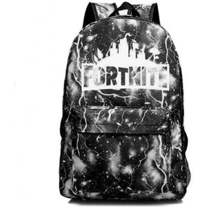 SAC À DOS Sac d'école lumineux Fortnite Sac à dos pour homme et femme pour Imprimé Kids Rucksack School Sac à Dos-noir