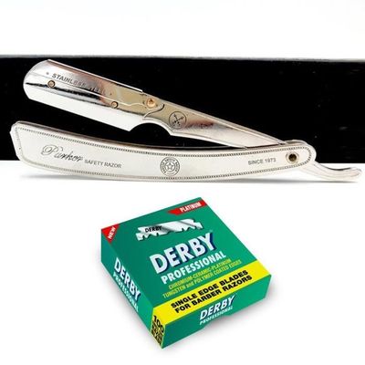 Lames De Rasoir Derby Simple Tranchant - Pack De 100 Lames Acier Inoxydable