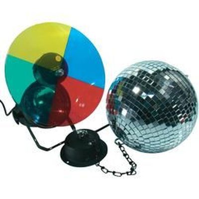 Kit Boule à Facettes Disco 15cm Avec Moteur Et Spot - Cheetah G007BA, Ambiance Fête Et Danse