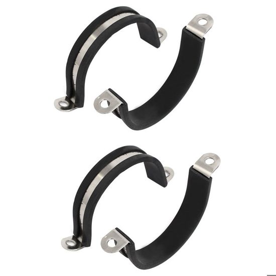 Colliers De Serrage R En Inox 304 Avec Caoutchouc - Lot De 10, Diamètre 45 Mm - Pour Tuyaux, Câbles, Fixation Automobile