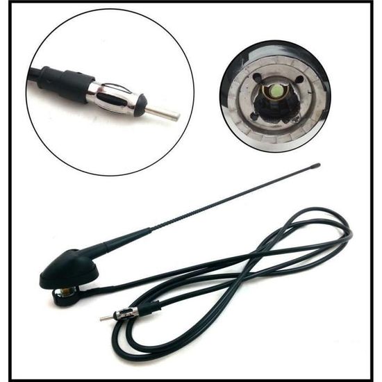 Antenne De Toit Noire 40 Cm Pour Peugeot IOn - Neuf, Marque RPS, Référence 708344