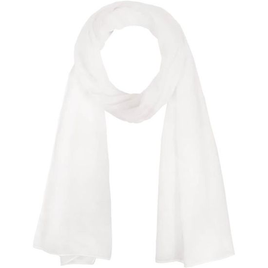 Chèche Premium Uni 170x70 Cm - Écharpe Légère En Mousseline, Pour Femme Et Homme, Toutes Saisons