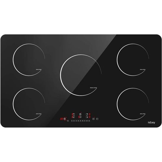 Plaque à Induction 3 Foyers, Encastrable Plaques de Cuisson Induction