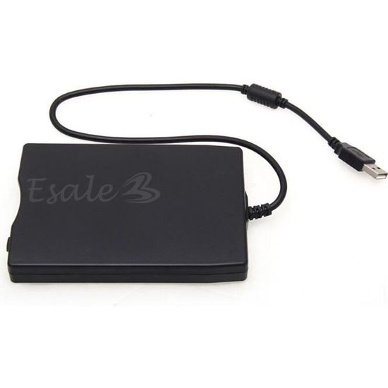 Lecteur de disquette Externe USB 3.5" 1.44Mo 2HD 2DD Portable avec cable pour ordinateur PC
