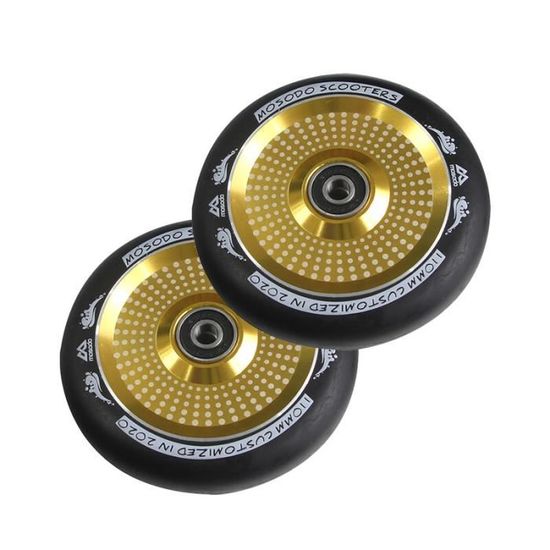 2pcs 100mm / 3.9 ''roues De Scooter Stunt Avec Roulements - Noyau En
