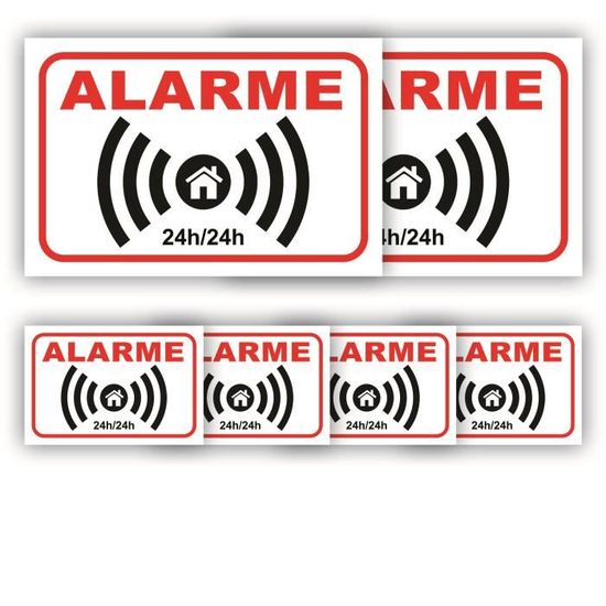 Panneau Alarme Maison Bon'impression Lot 6 adhésifs Anti UV — free download