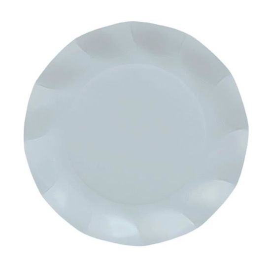 Assiettes En Carton Blanches écologiques - 16 Assiettes 23 Cm - Pour Fêtes, Mariages, Anniversaires - Jetables Et Sans Plastique