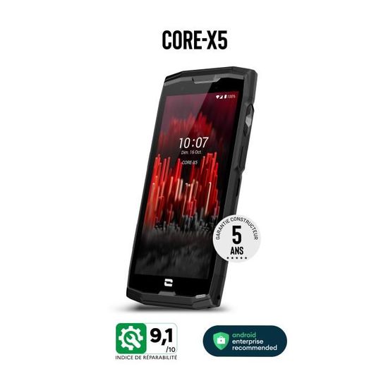 Coque pour Crosscall Core-X4 Coque de Coloris Noir TPU-Housse Étui de Protection