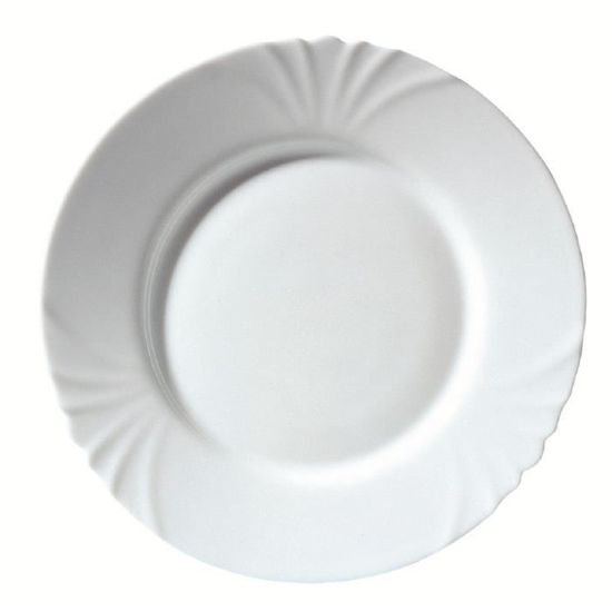6 assiettes plates 25 cm florescence - luminarc Couleur blanc Luminarc