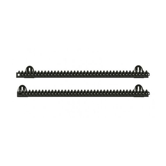 Lot 2 Crémaillères Nylon 1m Pour Portail Coulissant - 6 Attaches Chacune - Occasion TB état