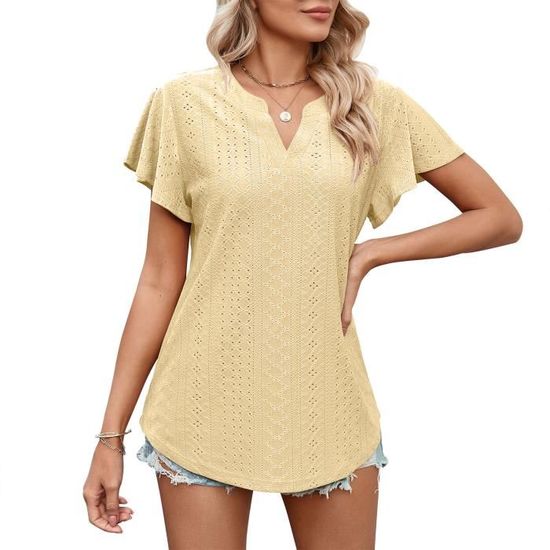 Haut H&M Manches Courtes Taille 18 - Neuf Avec étiquette, Multicolore, Viscose, Coupe Loose