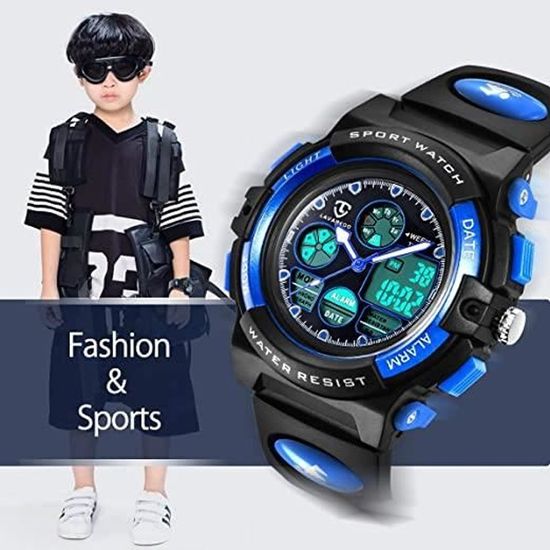 Cadeau Garçons Filles Montre Enfant Numérique étanche 30m Sport