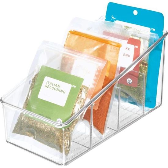 Boîte De Rangement Capsules Café Transparent – Organisateur 3 Compartiments Design Moderne, Idéal Pour Nespresso, Dolce Gusto, Thé & Bonbons