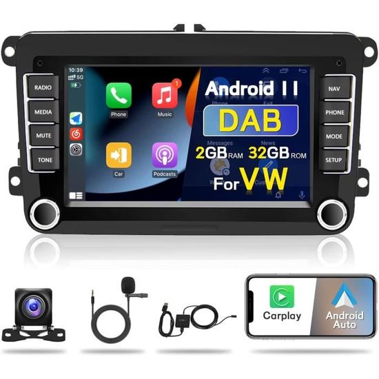 2G 32G] A-pple Carplay Car Radio Wireless CarPlay & Android Car Radio