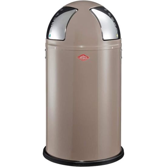 Porte-sac Poubelle 120L Avec Roulettes - Acier Laqué - Pour Garage, Atelier