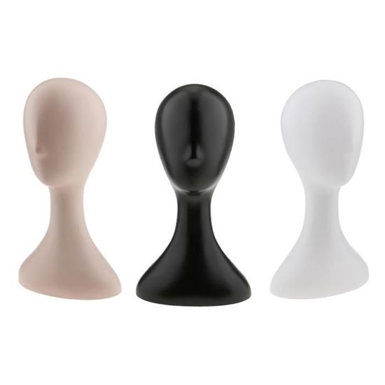 Tête De Mannequin Gonflable Argentée - Pour Perruques, Casquettes, Lunettes - Neuf