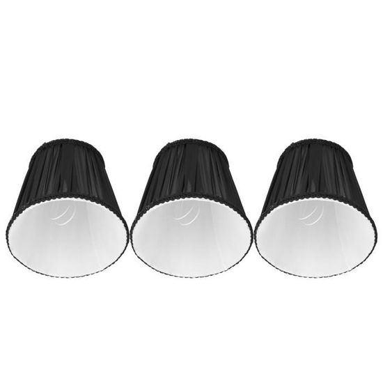 Abat-jour Tissu à Clipser – Lot De 2, 9x13x14 Cm, Pour Ampoules E14 | Style Nordique, Décoration Maison, Chambre, Salon, Blanc