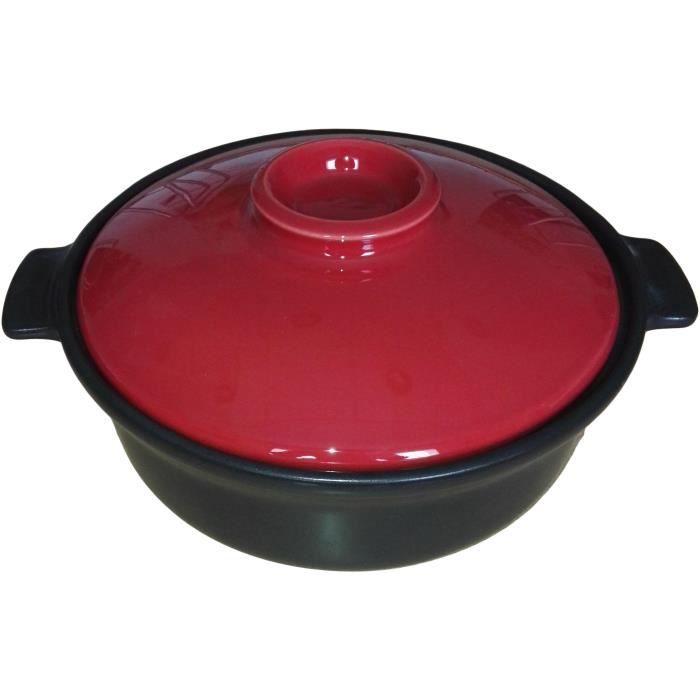 ESPRIT DE CUISINE Faitout - 1L5 - Noir / Framboise - Fabriqué en France