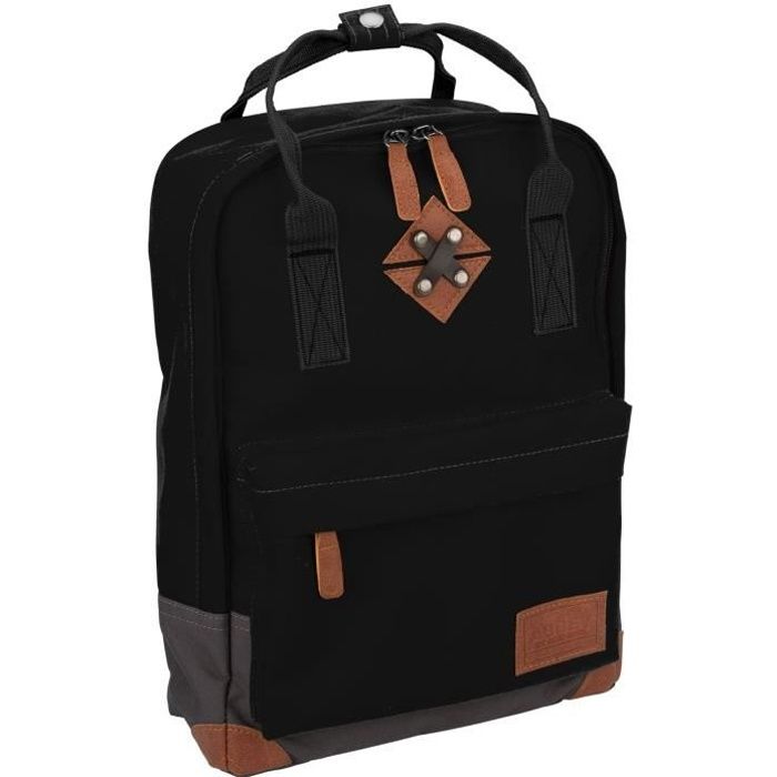 ABBEY Petit sac à dos en polyester 300T - Doublure 100% polyester - Dimensions 24 x 10 x 33 cm - Noir