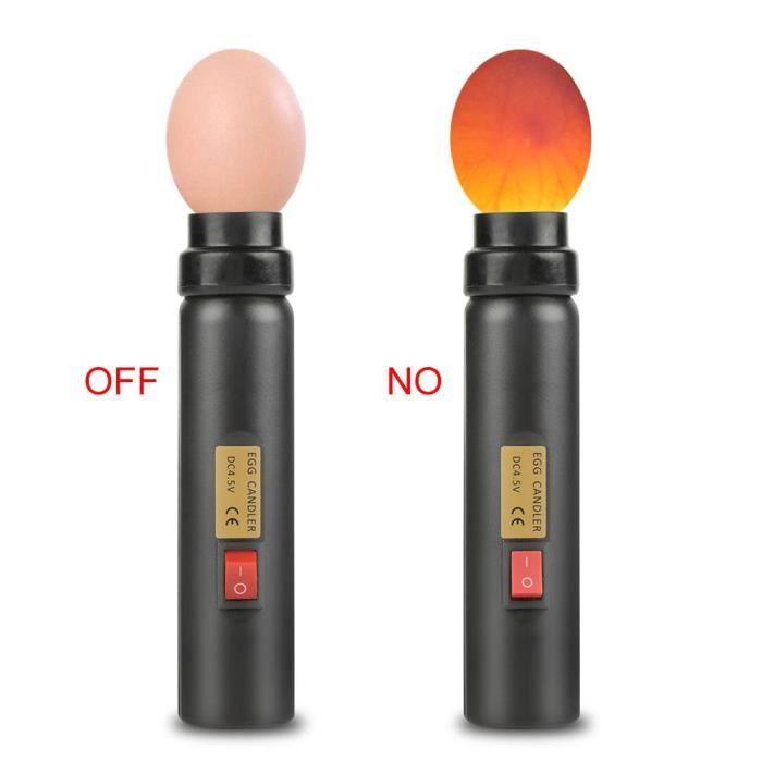 Mire œuf LED Testeur des Oeufs Lampe à Incubateur de Fertilité à Haute Intensité Portative Lumière