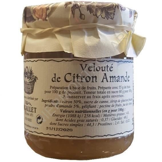 Velouté de citron amande