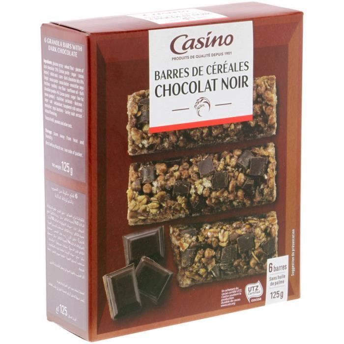 CASINO Barre Chocolaté Noir - 125G