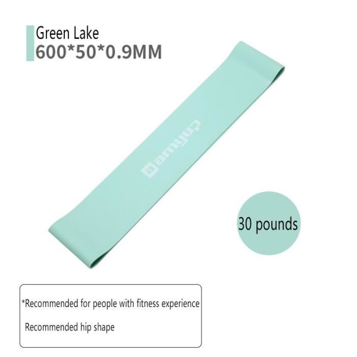 Accessoires Fitness - Musculation,Accessoires de Yoga 10 Lbs 50 lb ceinture élastique anneau élastique Squat pour - Type lake green