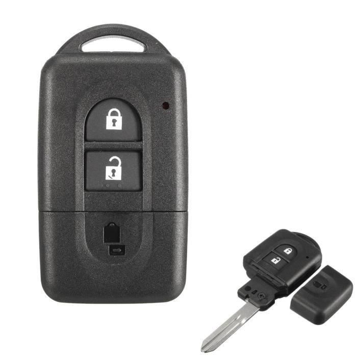 2pcs 2Boutons Clé à Distance Télécommande pour Nissan qashqai x-trail la09624