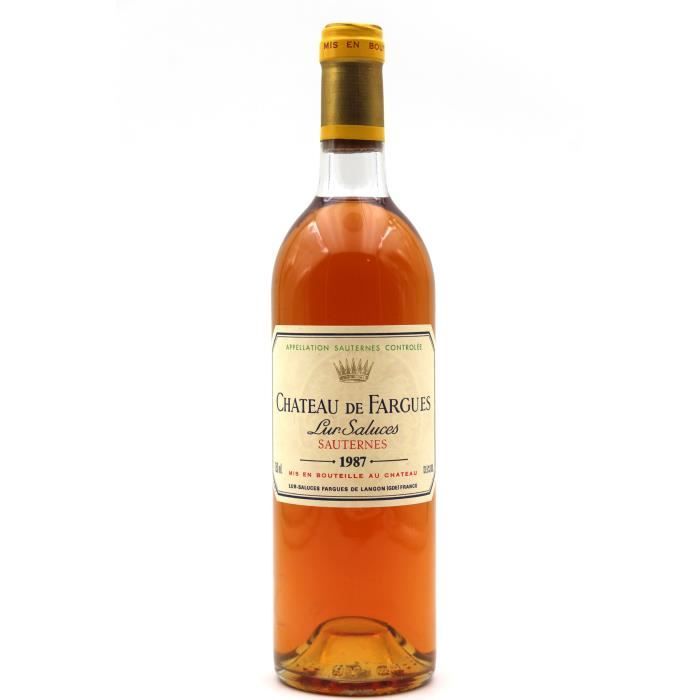 Château de Fargues 1987 Vin Blanc 75cl AOC Sauternes