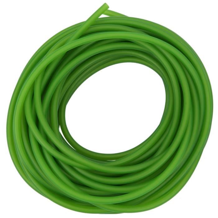 Alomejor Tuyau de catapulte élastique rond Latex Slingshot Antigel Tube Ronde Élastique Catapulte Tube 1636 Vert Fluorescent 10m