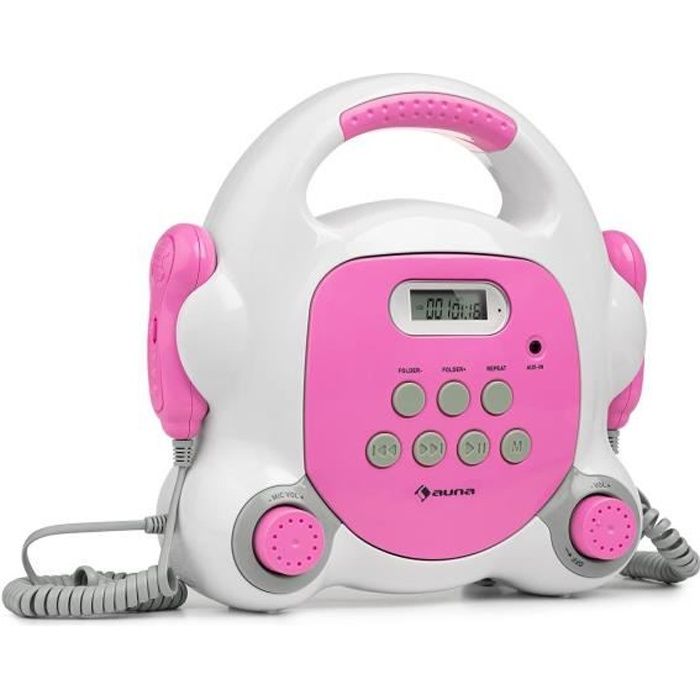Karaoke - auna Pocket Rocker BT - pour enfants - rose