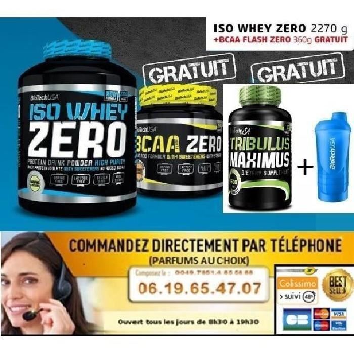 Iso Whey Zero 2kg CHOCOLAT +BCAA ZERO 360g OFFE
