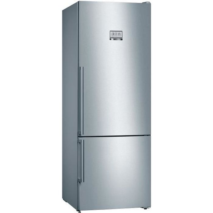 BOSCH KGF56PIDP Réfrigérateur combiné - 480 L (375 L + 105 L)- NoFrost MultiAirflow - A+++ - HxLxP 193 x 70 x 80 cm - Inox