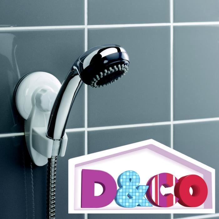 Accroche Pommeau De Douche Ventouse Salle De Bain Licence D&CO
