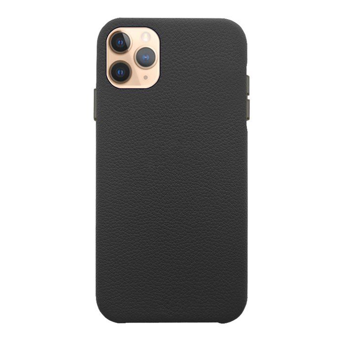 Coque pour iPhone 11 Pro effet cuir grainé Noir