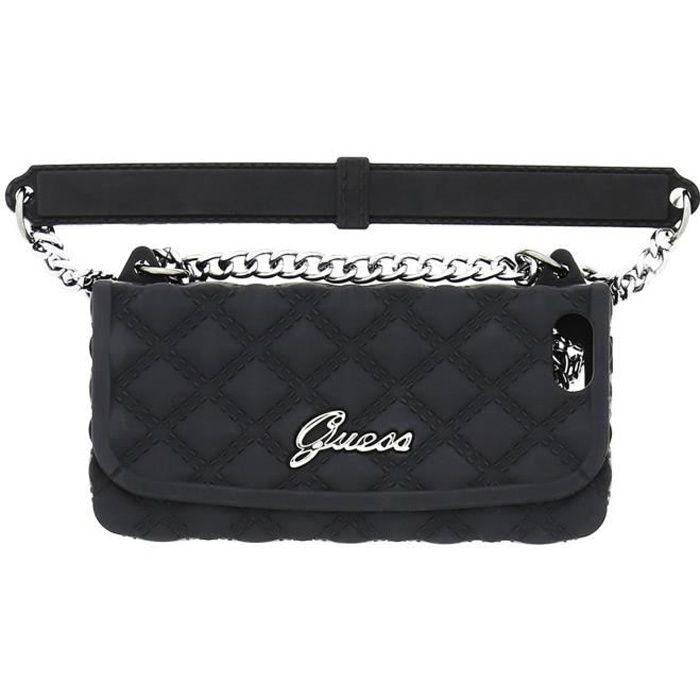 Coque Guess pour iPhone 5 - Design Sac à main Noir
