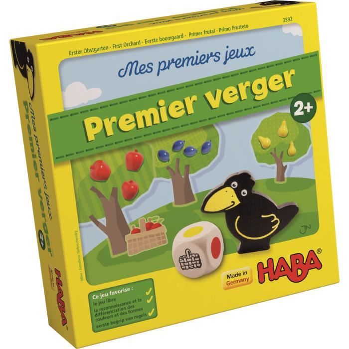 HABA - Mes premiers jeux - Mon Premier Verger - Jeu éducatif coopératif - 2 ans et plus, 3592