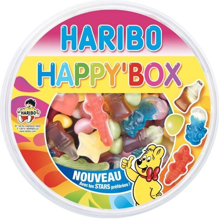 Boîte de confiseries -Happy Box- 600 g Haribo