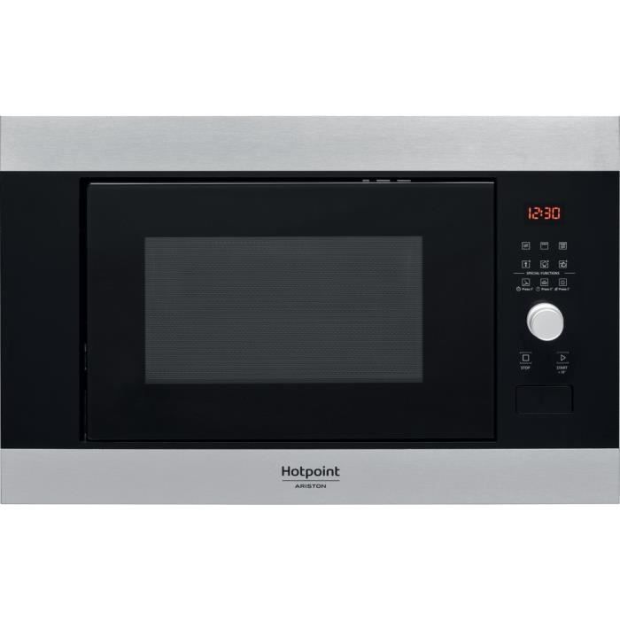 Hotpoint MF25G IX HA Four Micro-onde encastrable 25L, H39cm + Grill