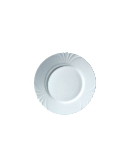 LUMINARC Lot de 6 assiettes plates Cadix T 25 cm blanc