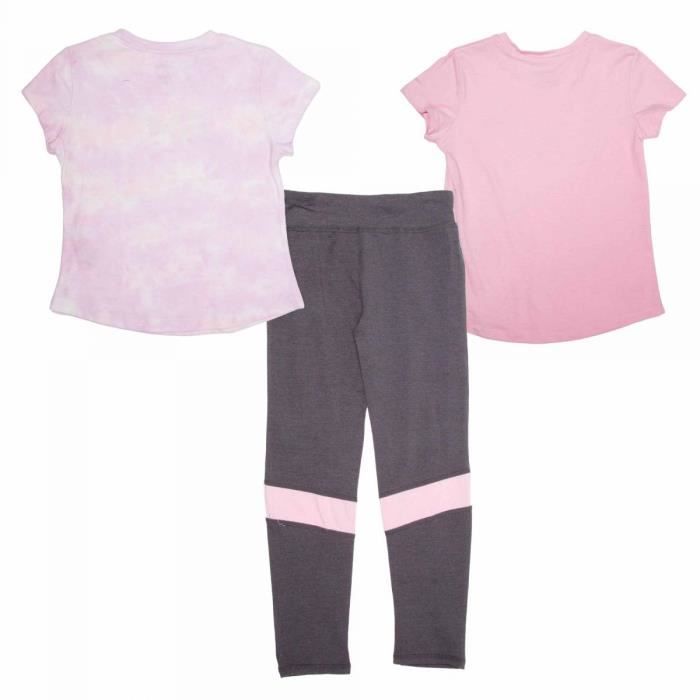 Ensemble tee shirt mc rose b4329 + jogging Enfant REEBOK