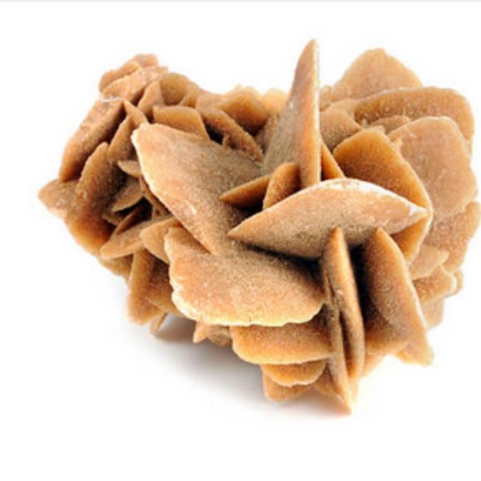 Rose des sable pour collectionneur (5 cm) Sélénite gypse du Sahara, Cristal du désert, Pierre de sable cristau