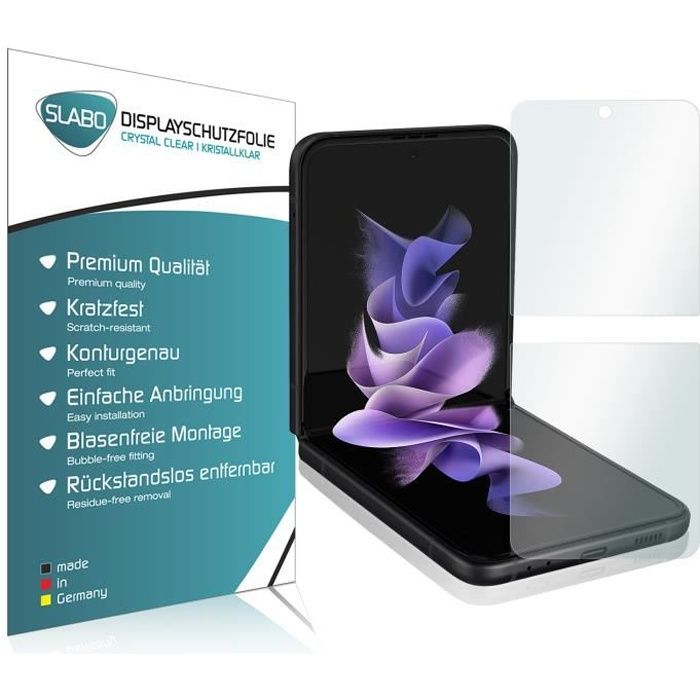 4 x Slabo Film de protection d'écran Samsung Galaxy Z Flip3 5G Ultra Clair invisible