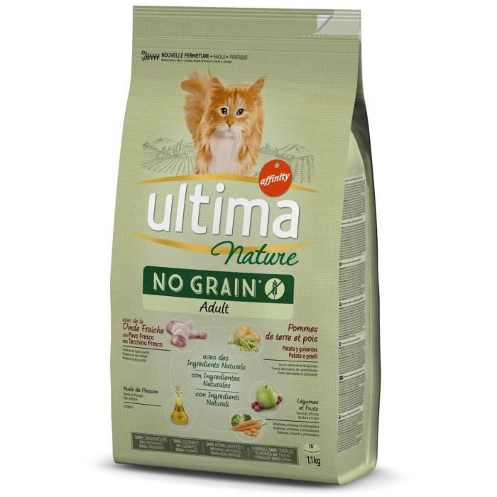 ULTIMA Croquettes à la dinde pour chat - 1,1 kg
